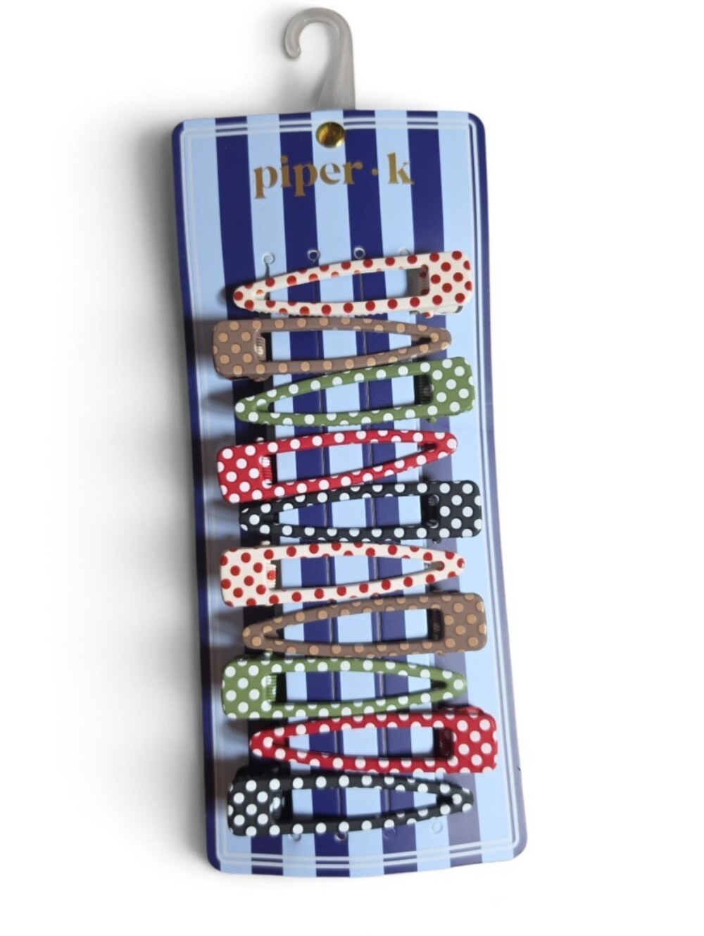 Piper K Polka Dot Alligator Clips